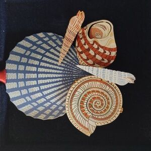 Baldwin Brass Center Seashell Christmas Ornament